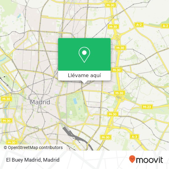 Mapa El Buey Madrid