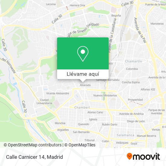 Mapa Calle Carnicer 14