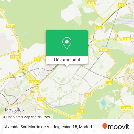 Mapa Avenida San Martín de Valdeiglesias 15