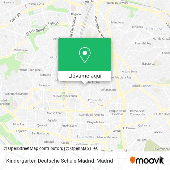 Mapa Kindergarten Deutsche Schule Madrid