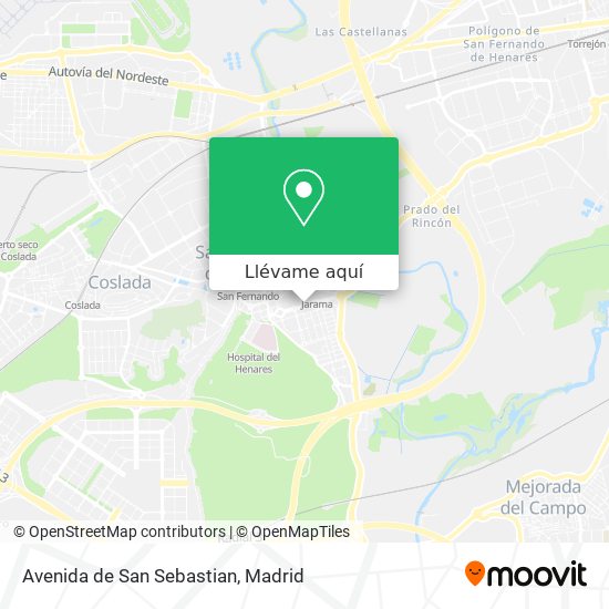 Mapa Avenida de San Sebastian