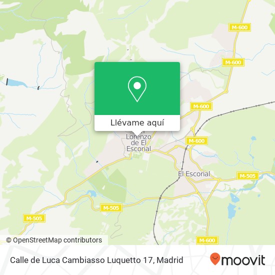 Mapa Calle de Luca Cambiasso Luquetto 17