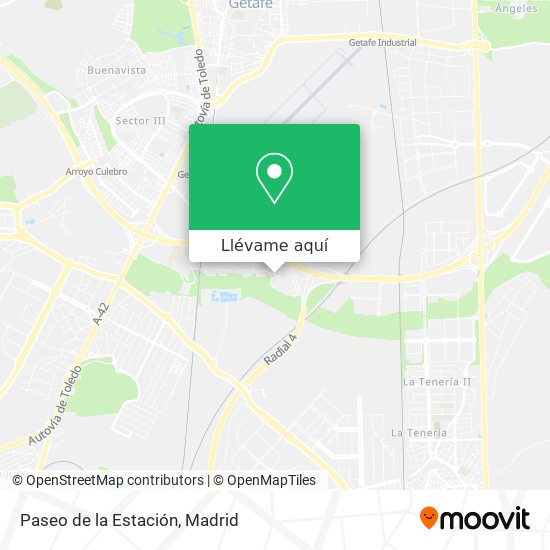 Mapa Paseo de la Estación
