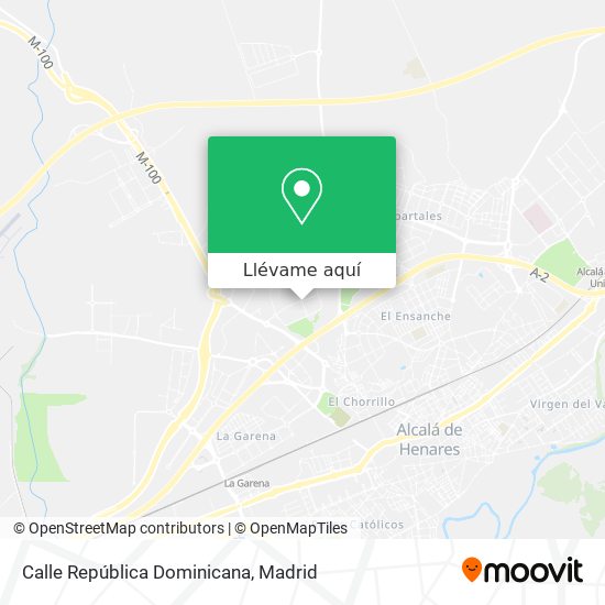 Mapa Calle República Dominicana