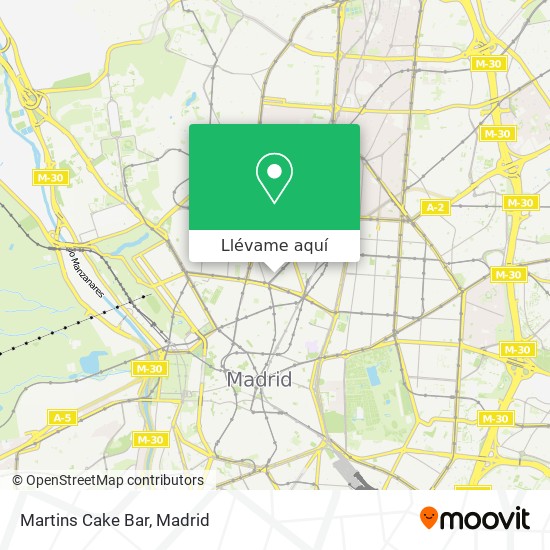 Mapa Martins Cake Bar