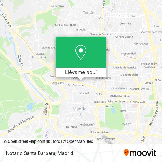 Mapa Notario Santa Barbara