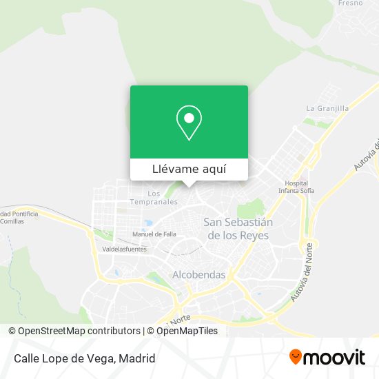 Mapa Calle Lope de Vega