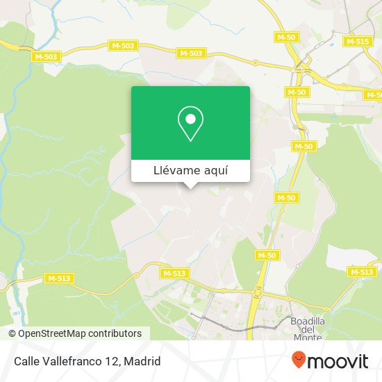 Mapa Calle Vallefranco 12