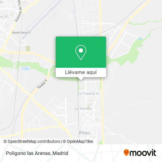 Mapa Poligono las Arenas