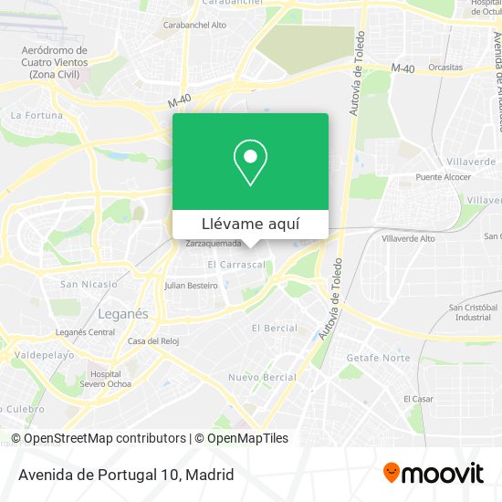 Mapa Avenida de Portugal 10