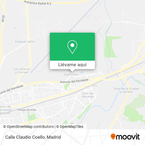 Mapa Calle Claudio Coello