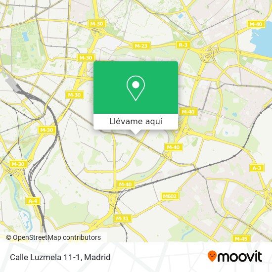 Mapa Calle Luzmela 11-1