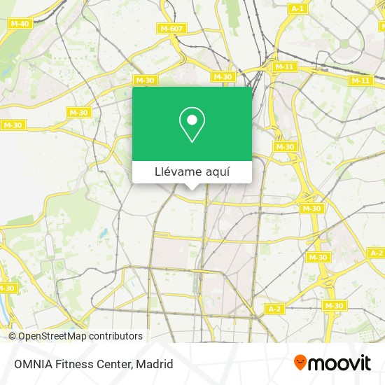 Mapa OMNIA Fitness Center