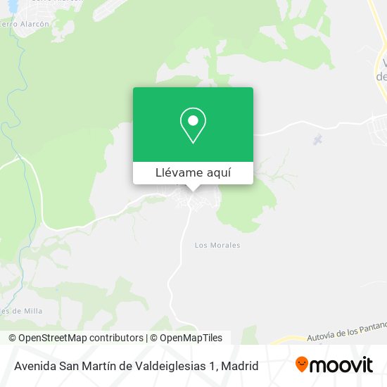 Mapa Avenida San Martín de Valdeiglesias 1