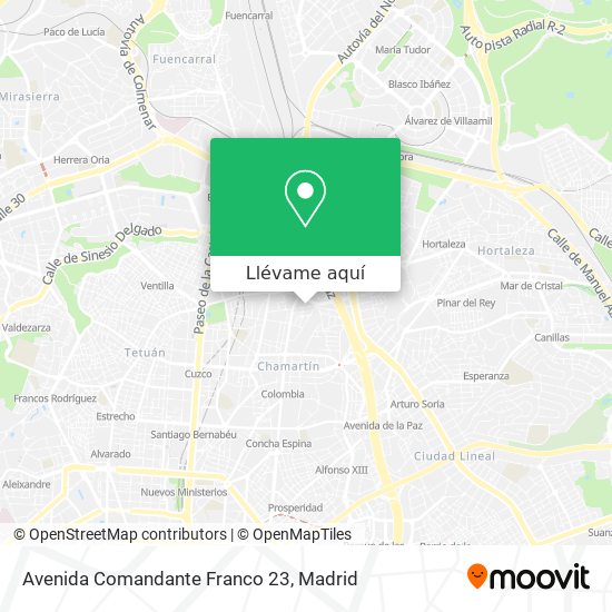 Mapa Avenida Comandante Franco 23