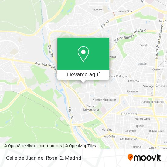 Mapa Calle de Juan del Rosal 2