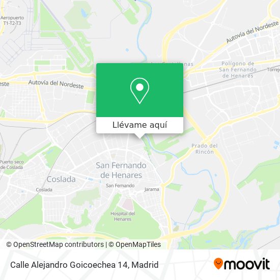 Mapa Calle Alejandro Goicoechea 14