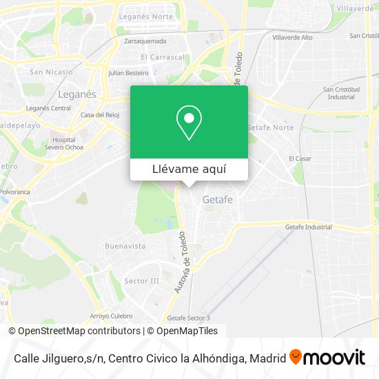 Mapa Calle Jilguero,s / n, Centro Civico la Alhóndiga