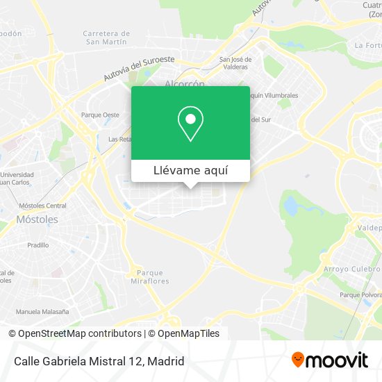 Mapa Calle Gabriela Mistral 12