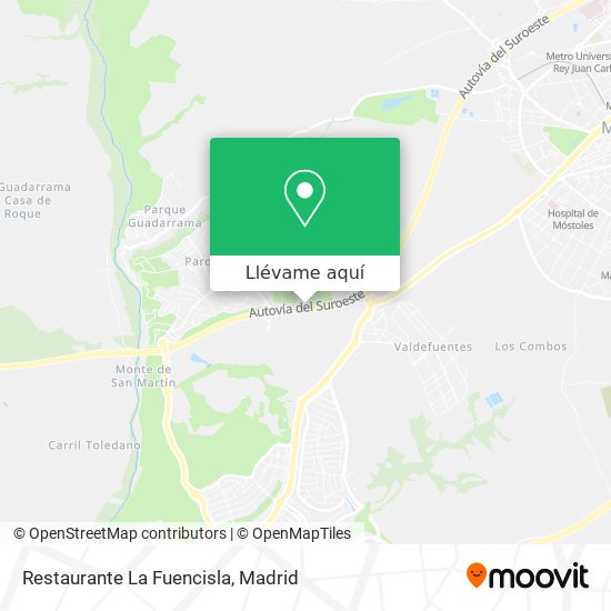 Mapa Restaurante La Fuencisla