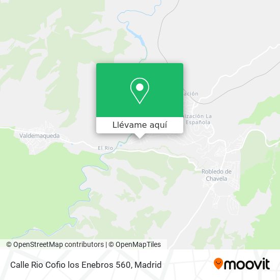 Mapa Calle Rio Cofio los Enebros 560