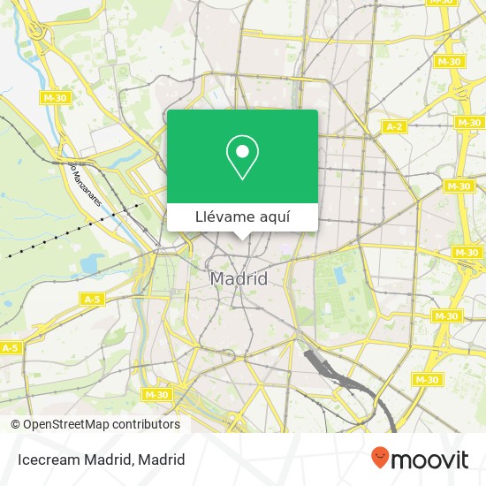 Mapa Icecream Madrid