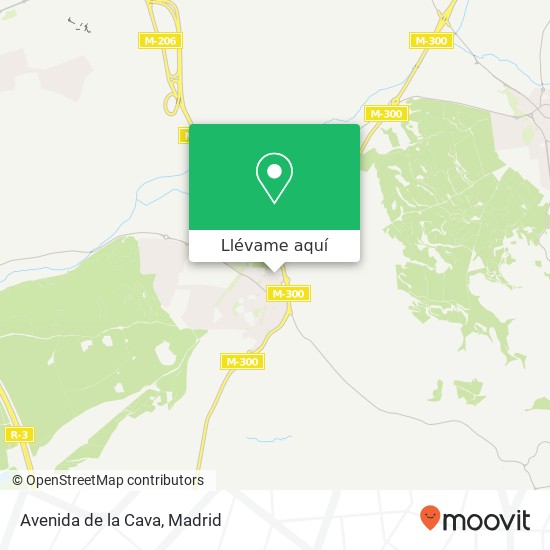 Mapa Avenida de la Cava