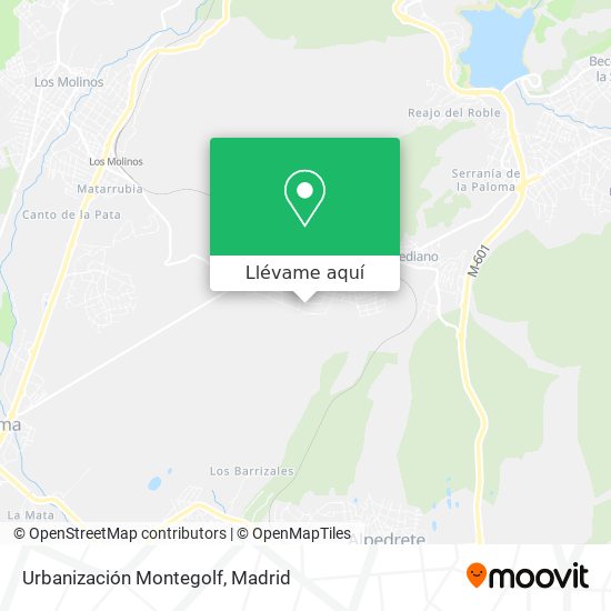 Mapa Urbanización Montegolf