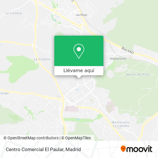 Mapa Centro Comercial El Paular