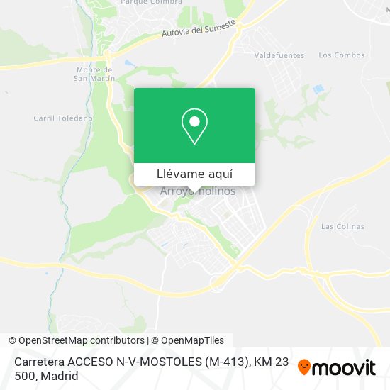 Mapa Carretera ACCESO N-V-MOSTOLES (M-413), KM 23 500