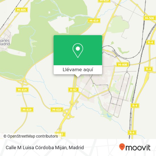 Mapa Calle M Luisa Córdoba Miján