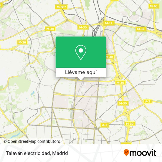 Mapa Talaván electricidad