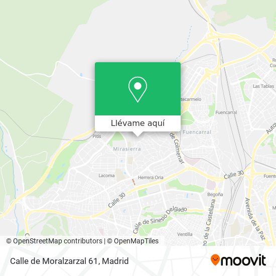 Mapa Calle de Moralzarzal 61