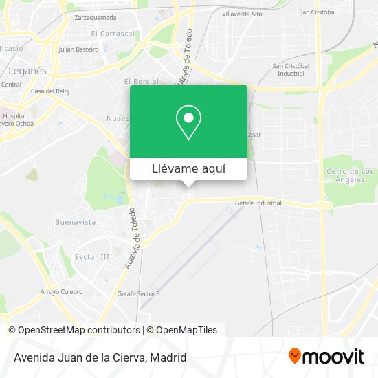 Mapa Avenida Juan de la Cierva