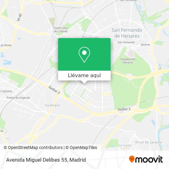 Mapa Avenida Miguel Delibes 55