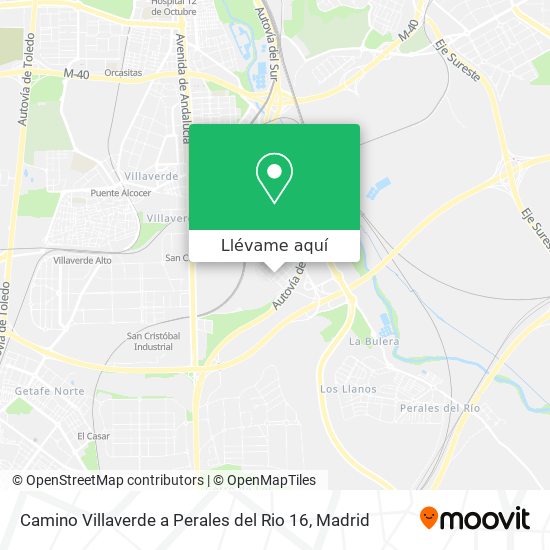 Mapa Camino Villaverde a Perales del Rio 16