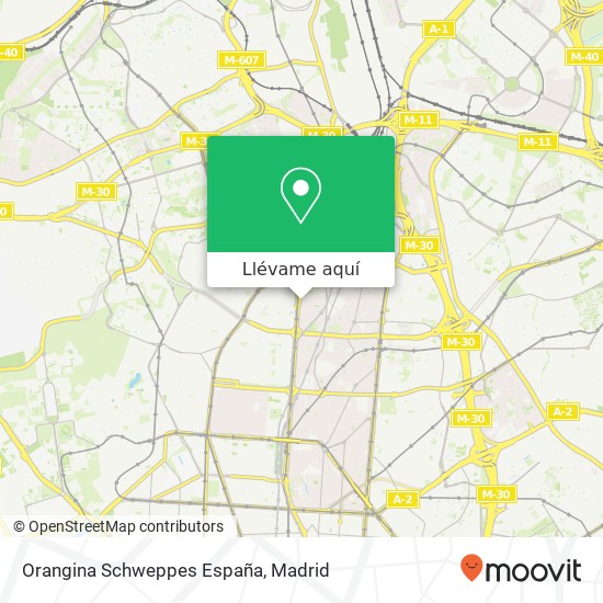 Mapa Orangina Schweppes España