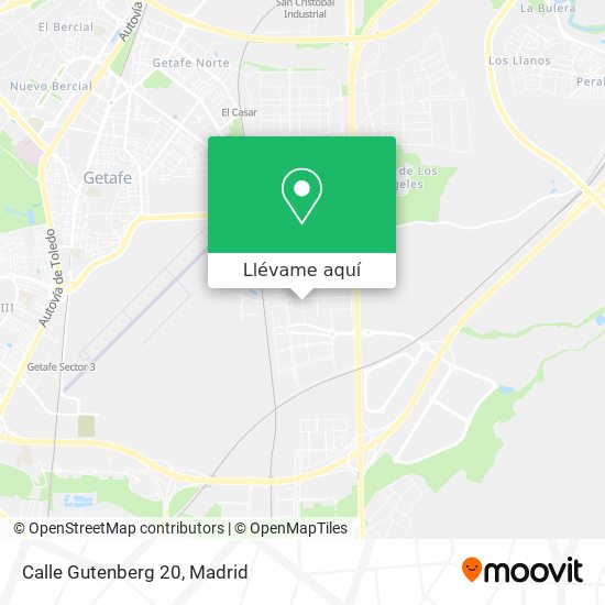 Mapa Calle Gutenberg 20