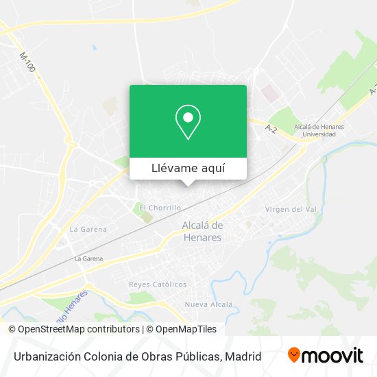 Mapa Urbanización Colonia de Obras Públicas