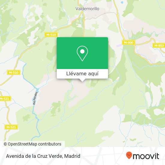 Mapa Avenida de la Cruz Verde