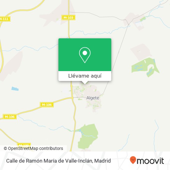 Mapa Calle de Ramón María de Valle-Inclán