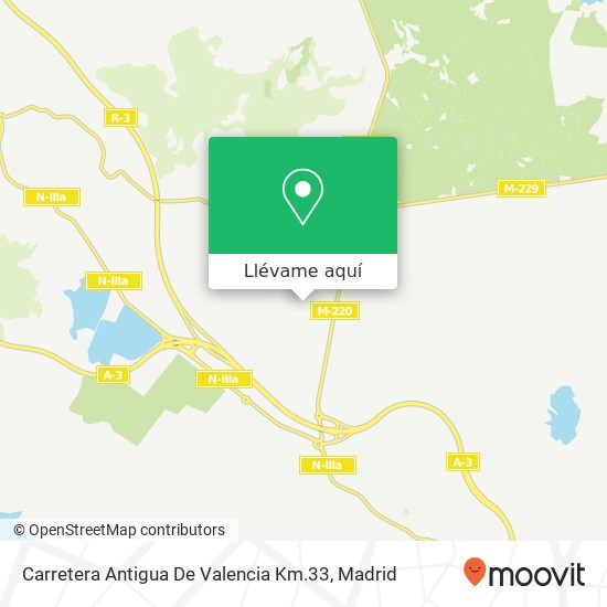 Mapa Carretera Antigua De Valencia Km.33