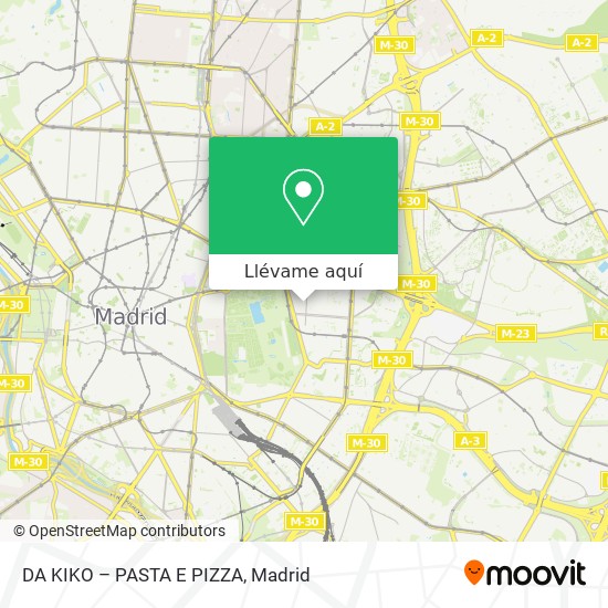 Mapa DA KIKO – PASTA E PIZZA