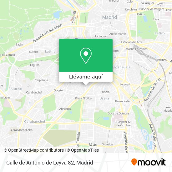 Mapa Calle de Antonio de Leyva 82