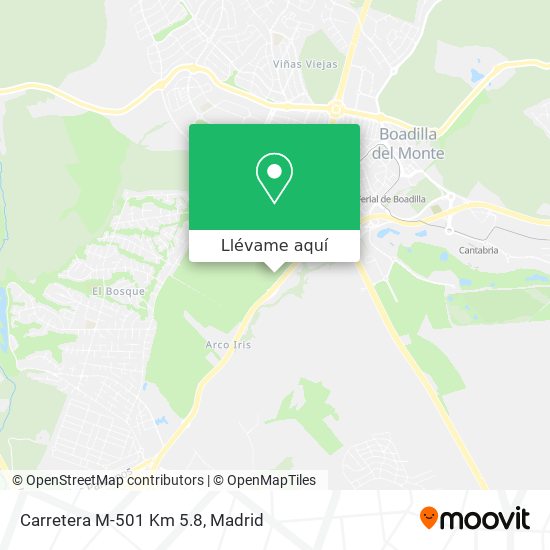 Mapa Carretera M-501 Km 5.8