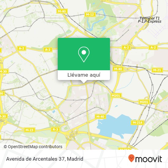 Mapa Avenida de Arcentales 37