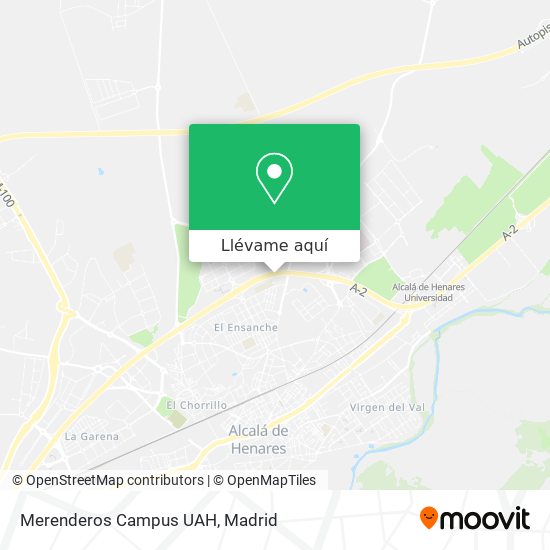 Mapa Merenderos Campus UAH