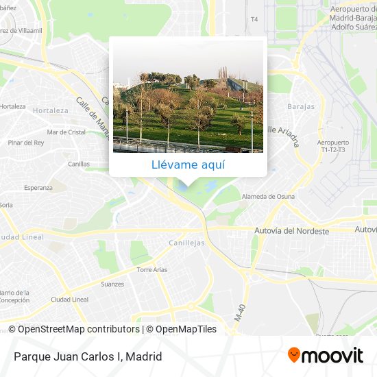 Mapa Parque Juan Carlos I