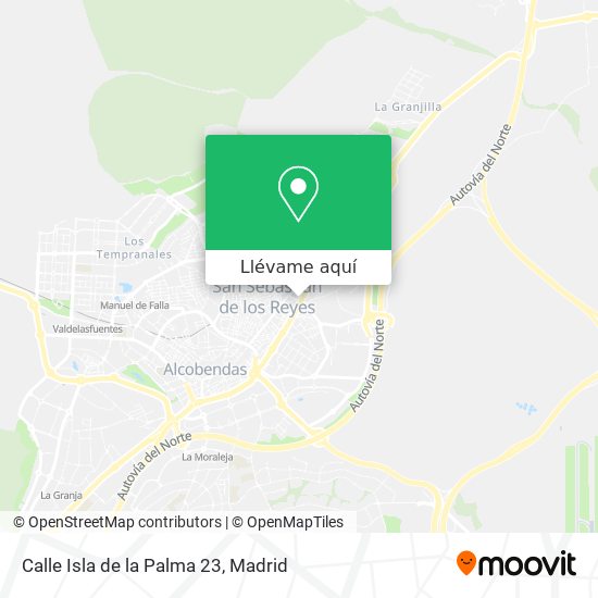 Mapa Calle Isla de la Palma 23