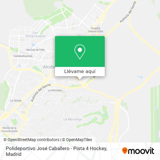 Mapa Polideportivo José Caballero - Pista 4 Hockey